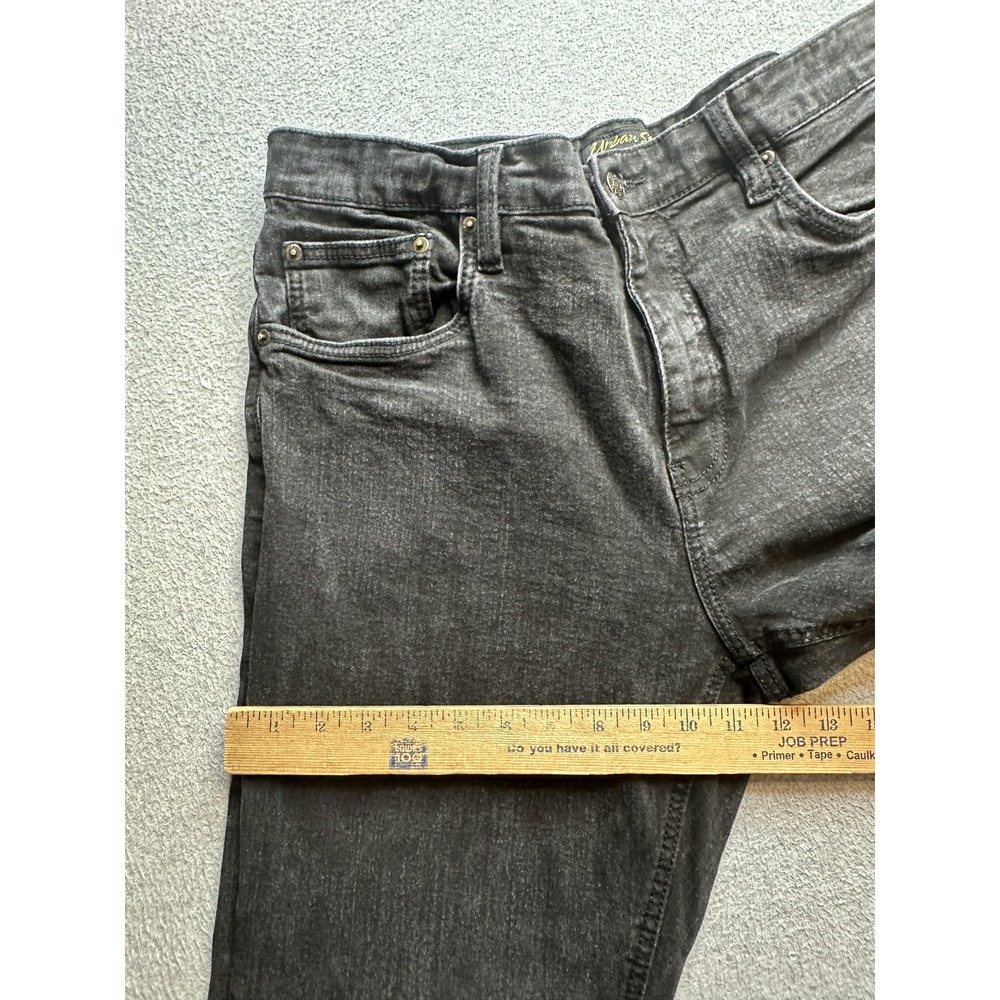 Urban Star Jeans Mens 36x29 (35x28) Black Stretch Denim Straight Leg 5 Pocket - Picture 5 of 14